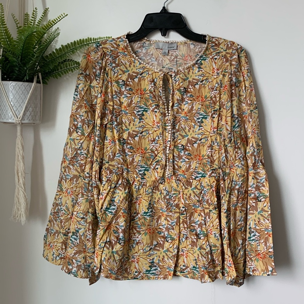 Amazon Floral Print Blouse - Multicolor